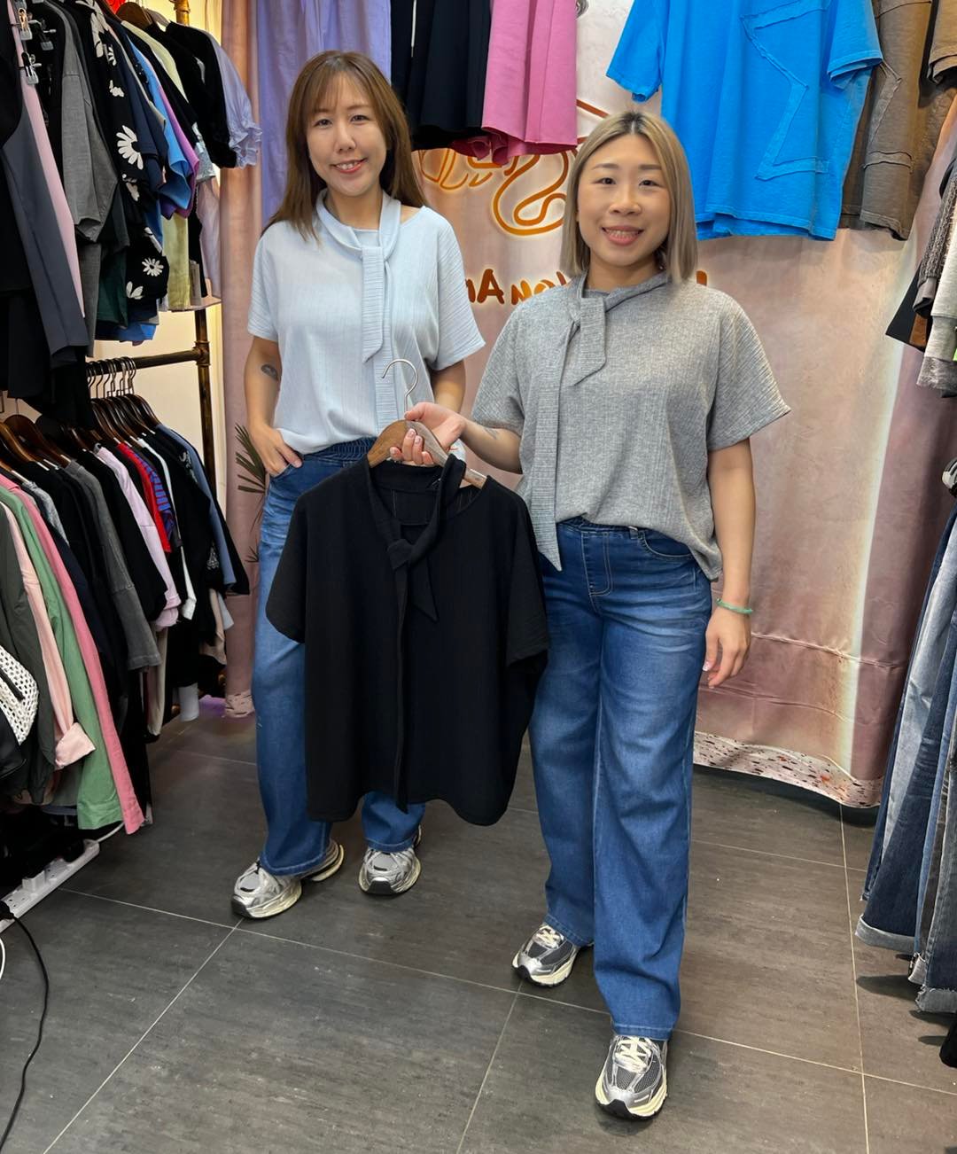 #6792 春夏季領位綁帶線衫