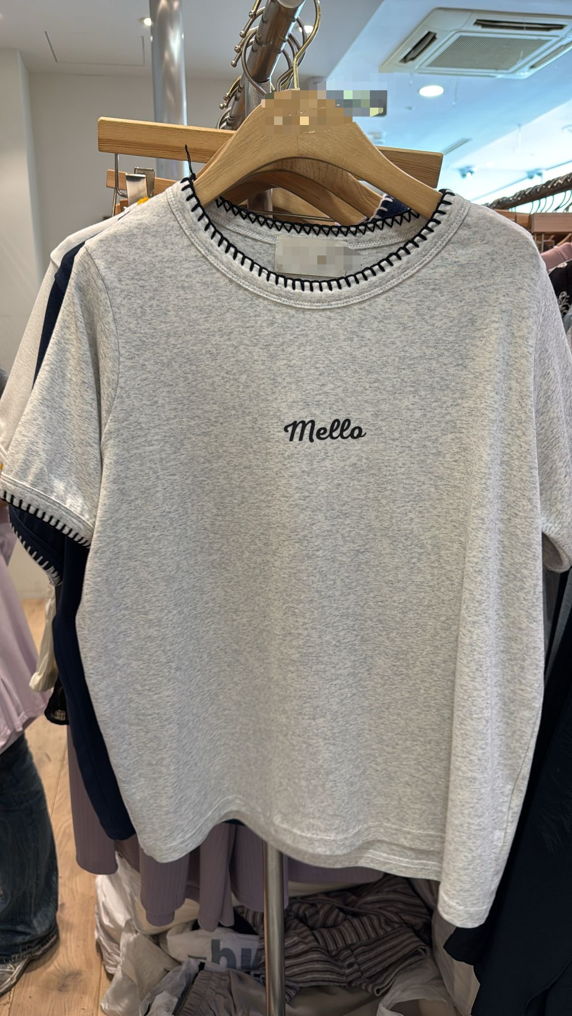 #6944 夏季MELLO印字棉料TEE - Image 3