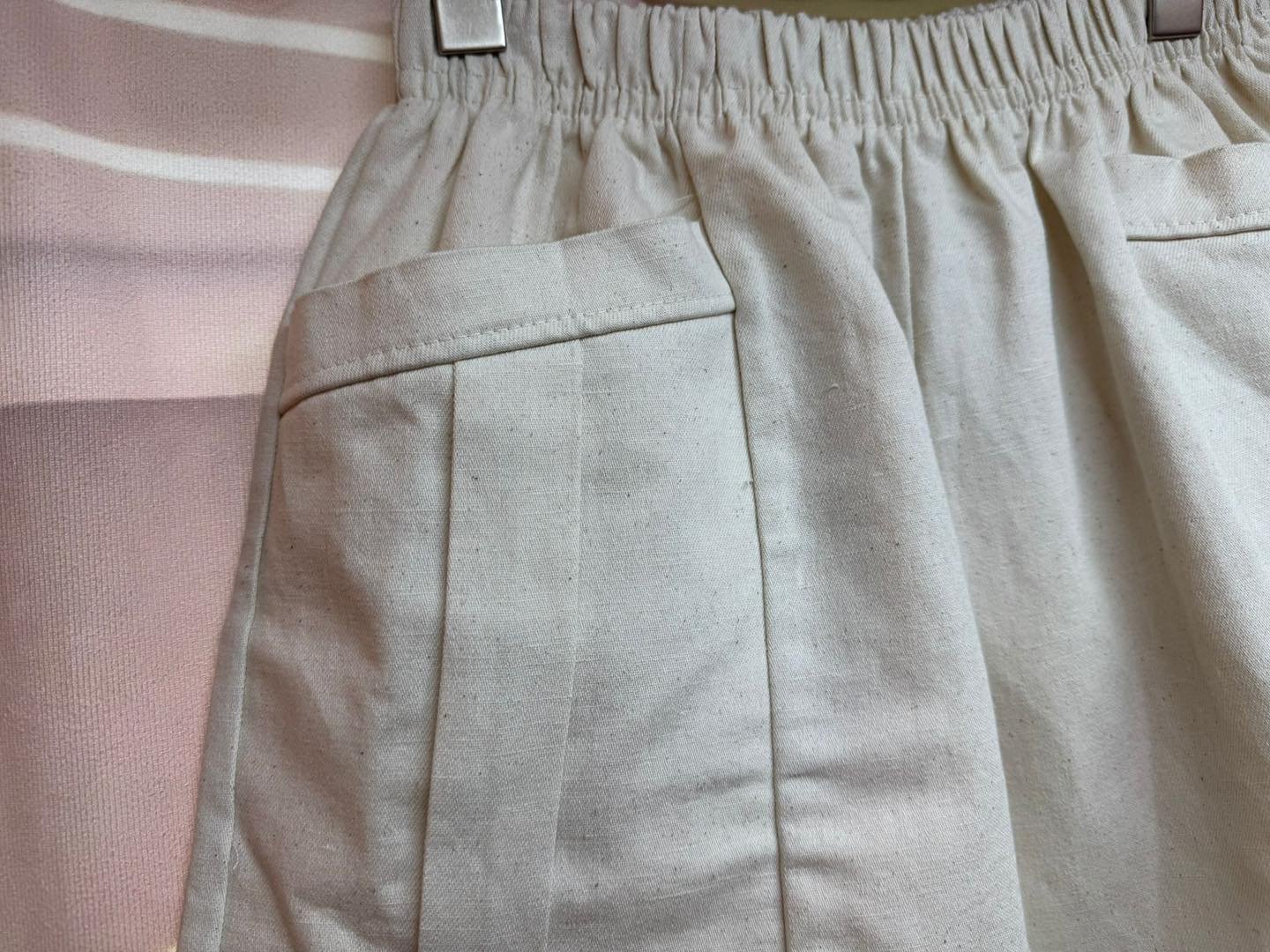 #7067 夏季斜紋布波浪腳短褲 - Image 9
