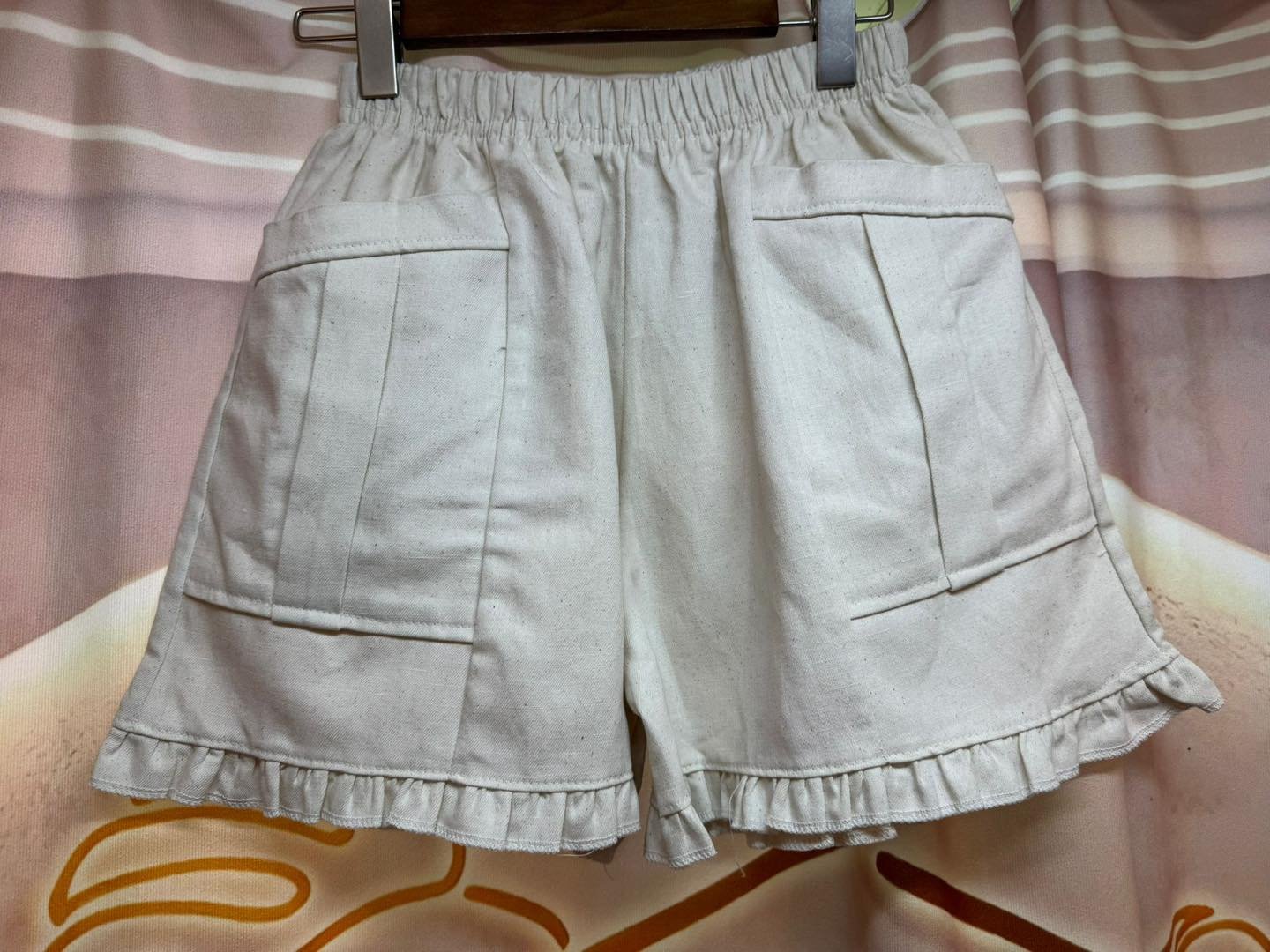 #7067 夏季斜紋布波浪腳短褲 - Image 8