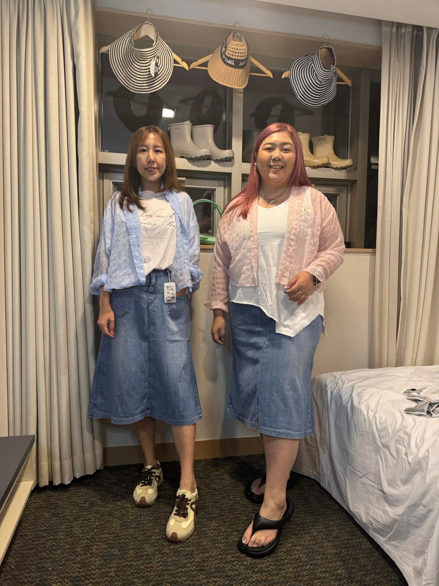 #7126 夏季格仔紋玻璃恤衫外套 - Image 2