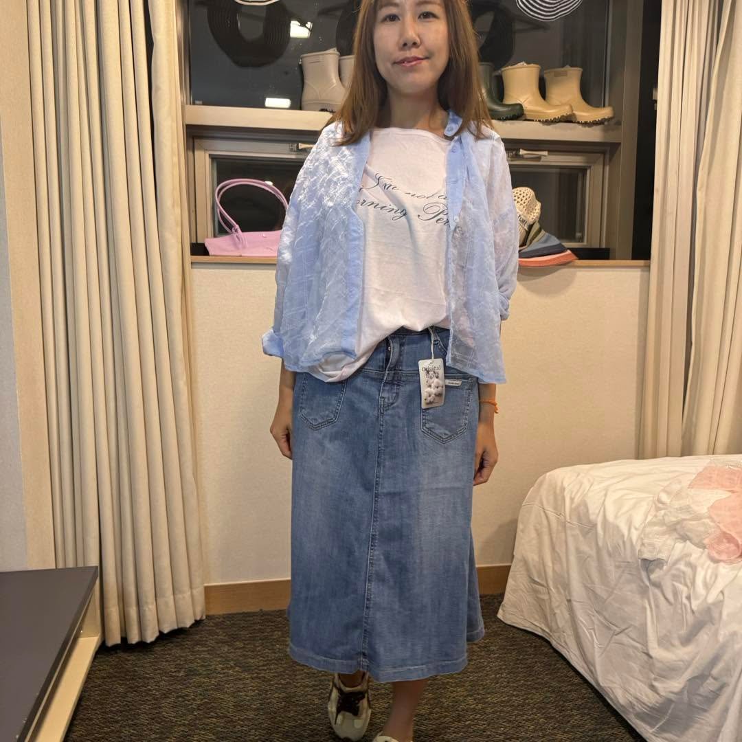 #7126 夏季格仔紋玻璃恤衫外套 - Image 3