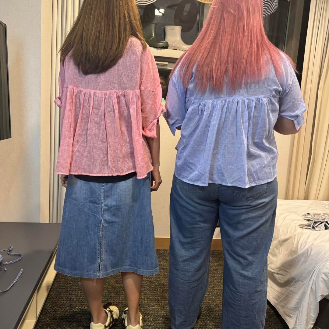 #7148 夏季薄麻棉短袖恤衫外套 - Image 2