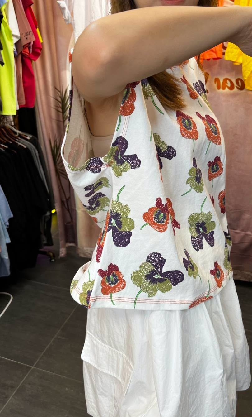 #7228 夏季印花背心棉料TEE - Image 4
