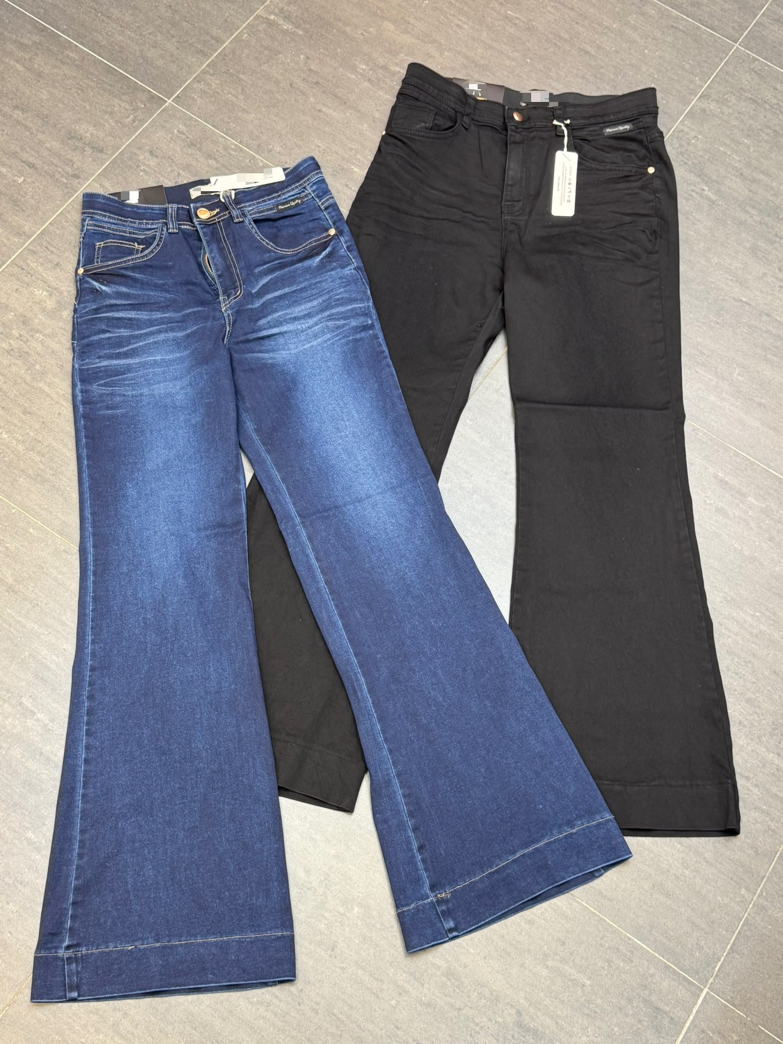 #7241 秋季牛奶料直筒牛仔褲 (獨家2XL/3XL)