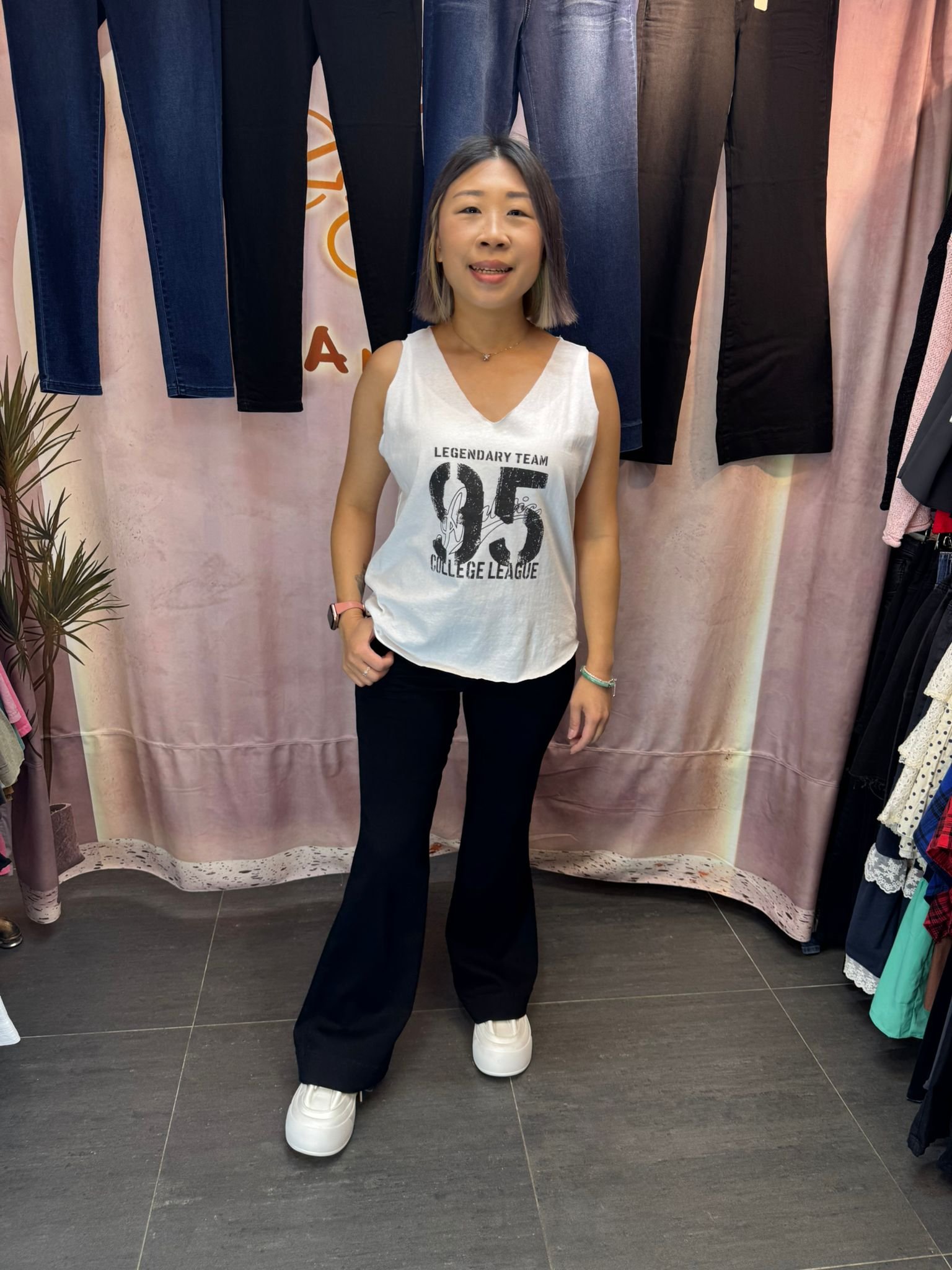 #7241 秋季牛奶料直筒喇叭牛仔褲 (獨家2XL/3XL) - Image 8