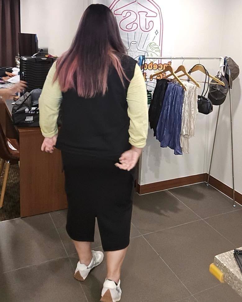 #7273/7274 秋季V領珠地棉料背心半截裙套裝 (可分開訂購) - Image 12