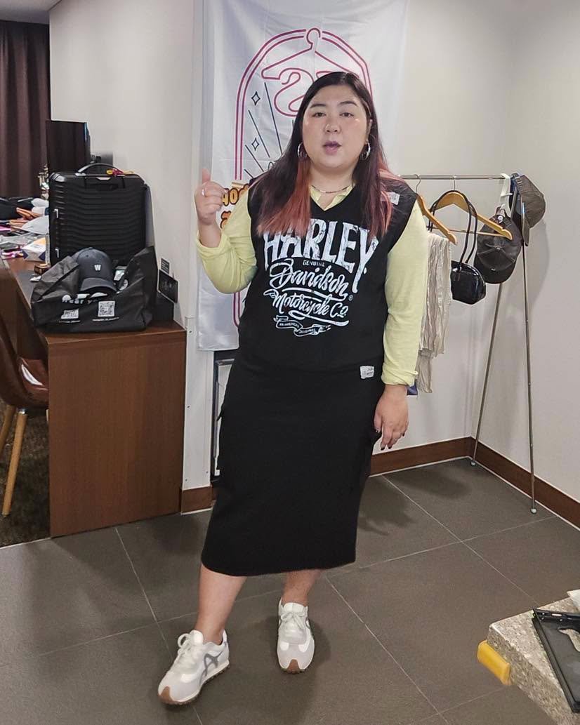 #7273/7274 秋季V領珠地棉料背心半截裙套裝 (可分開訂購) - Image 11