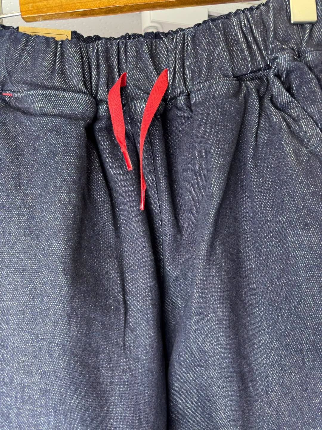 #7351 秋季深藍原色彈性扯布褲 - Image 8