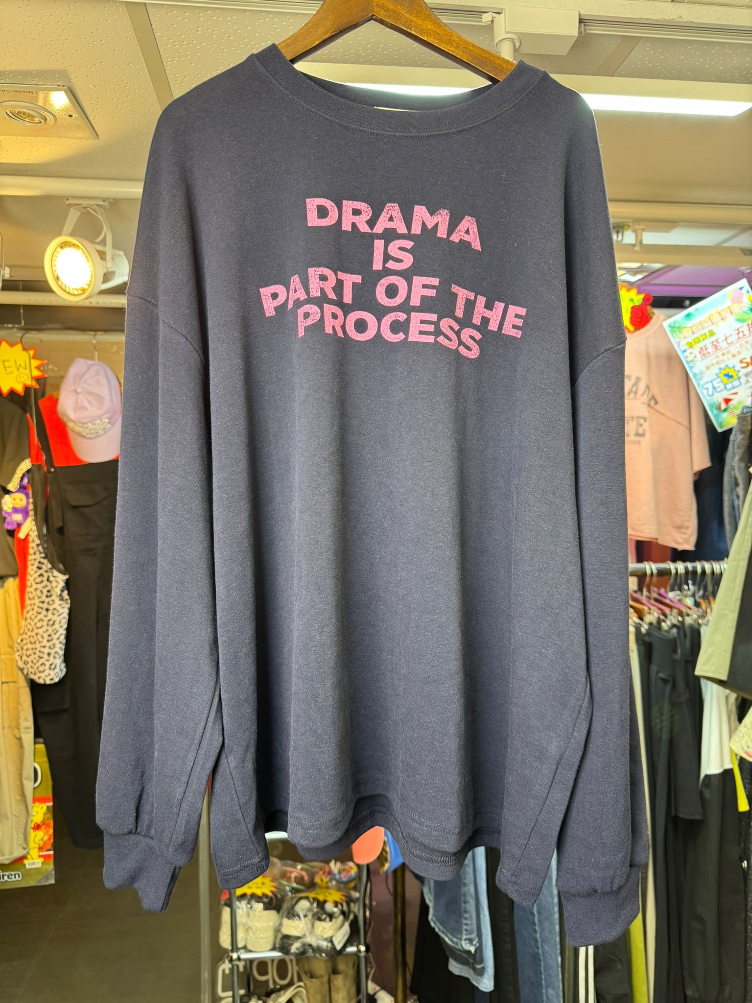 #7370 秋季DRAMA 印字棉料長袖TEE - Image 7